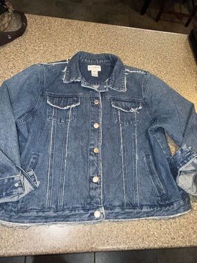 Pendleton Distressed Blue Denim Jacket